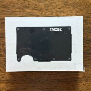 New The Ridge Wallet Aluminum Black RFID Blocking